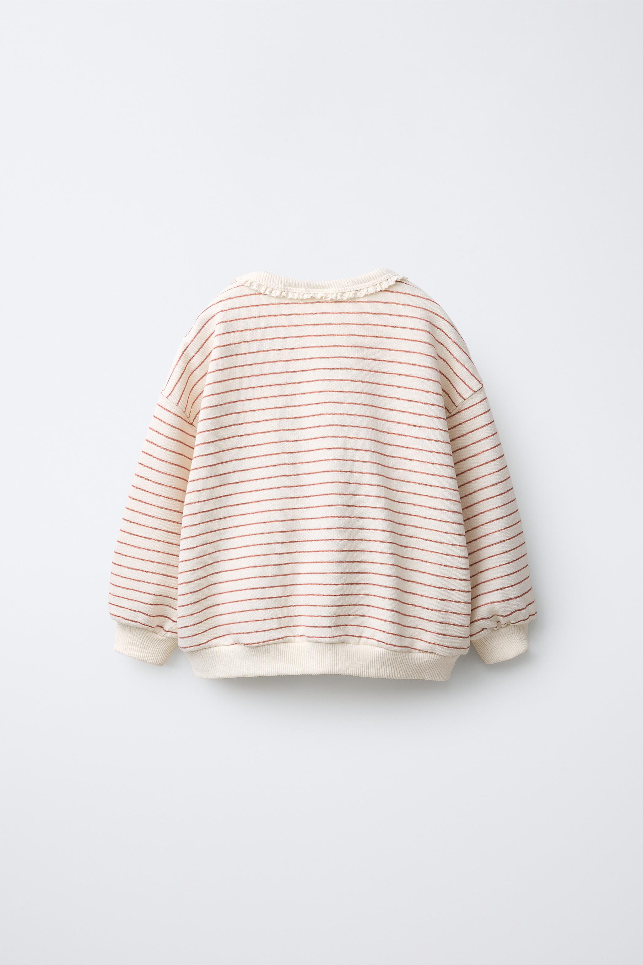 SWEAT À RAYURES ET CERISES